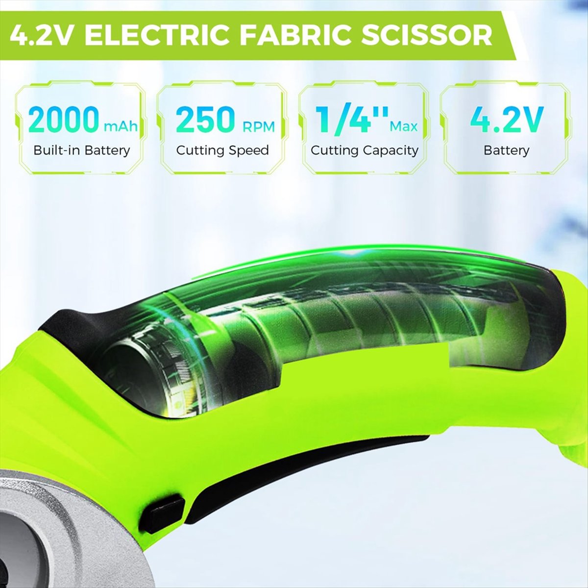 Cordless Electric Fabric Sciss - огляд і ціна Rotary Cutter Fabric