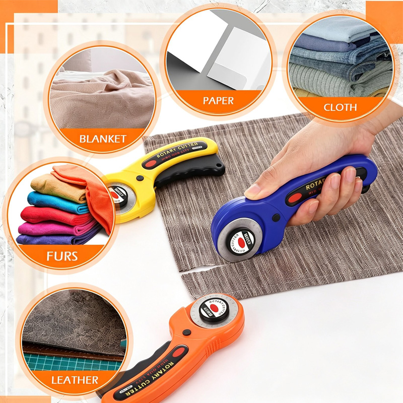 Fabric Rotary Cutter 45mm Blad - огляд і ціна Rotary Cutter Fabric