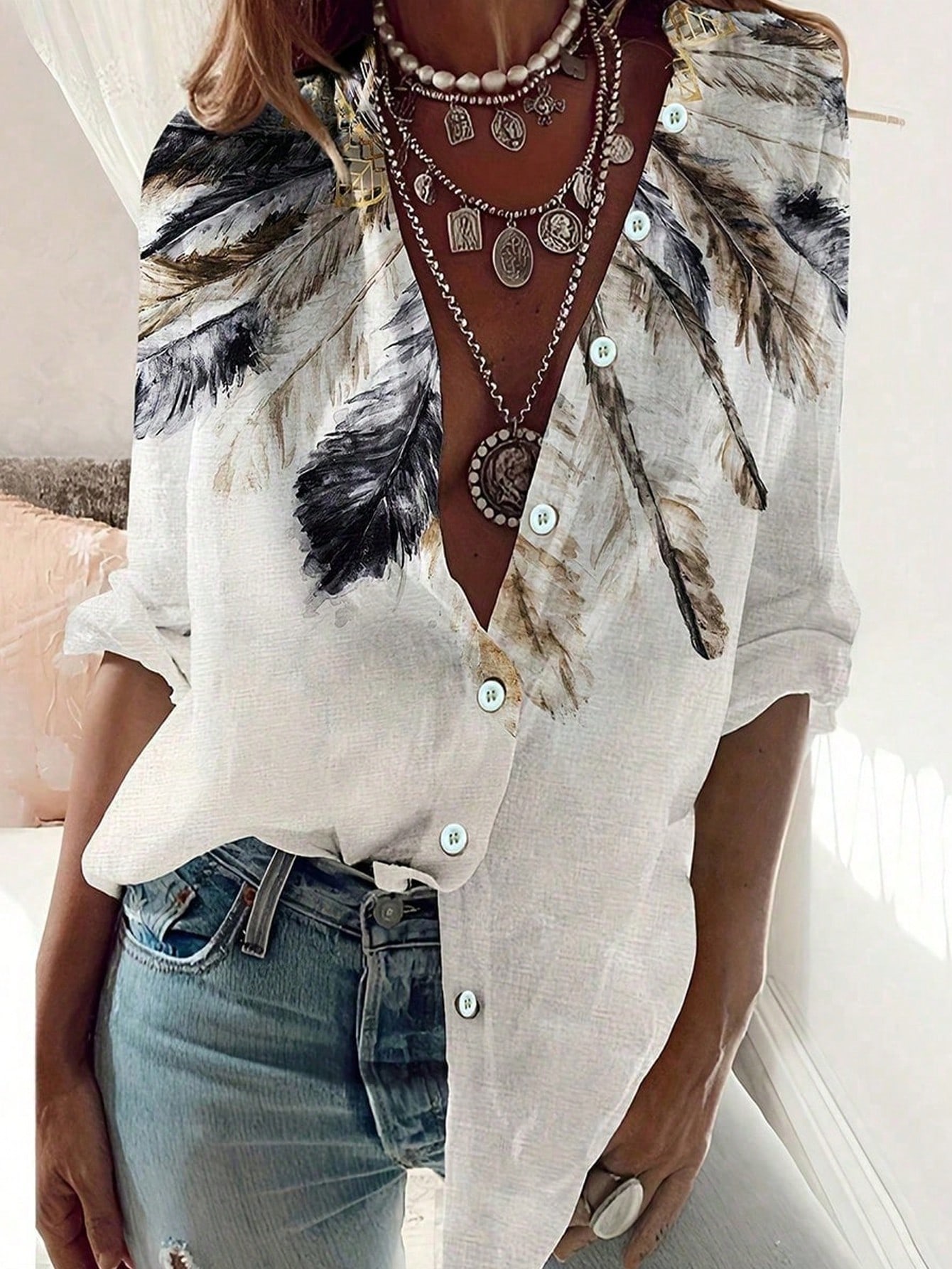 Women's Western ethnic print f - огляд і ціна Sewing V