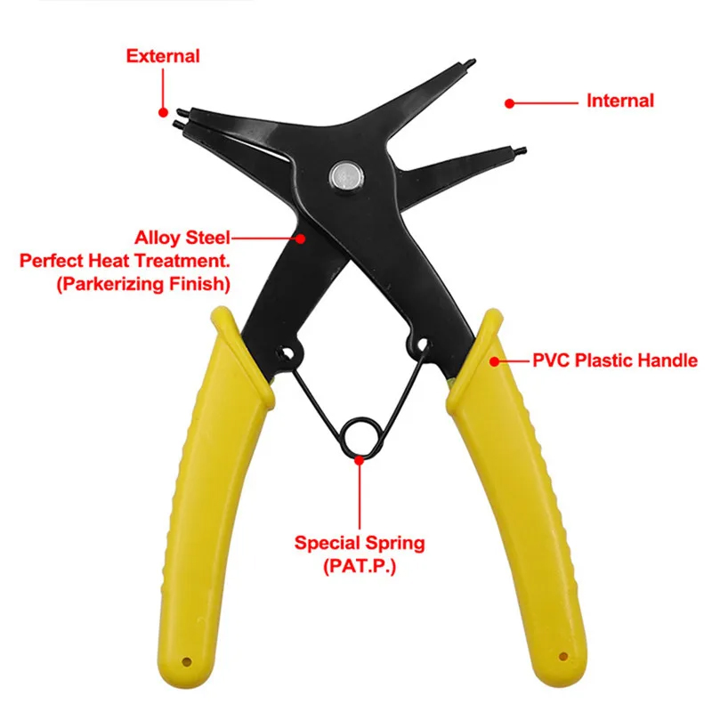 2 in 1 Snap Ring Plier 4 Way T - огляд і ціна Snap Button Plier