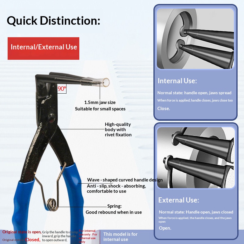 HOMEFISH 90 Degree Bent Long N - огляд і ціна Snap Button Plier