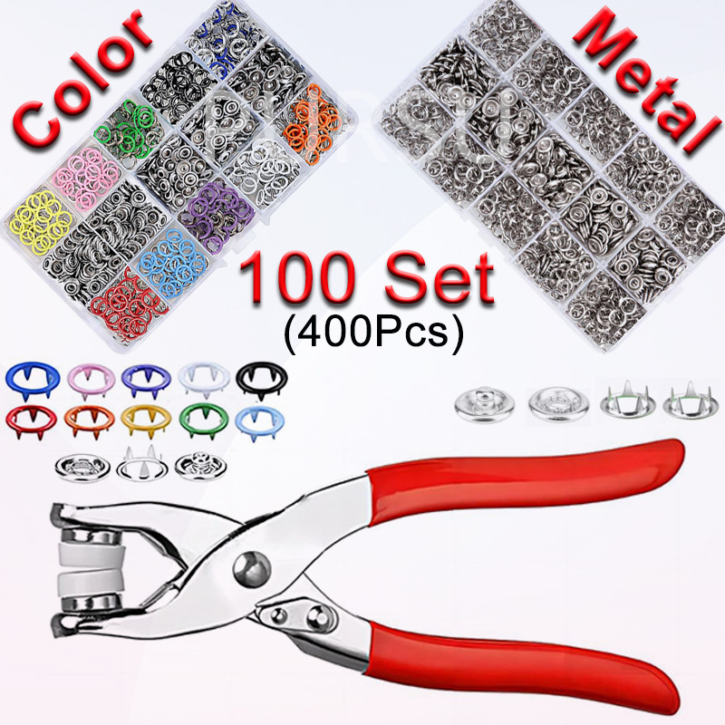 100 Sets Snap Pliers Automatic - огляд і ціна Snap Button Plier