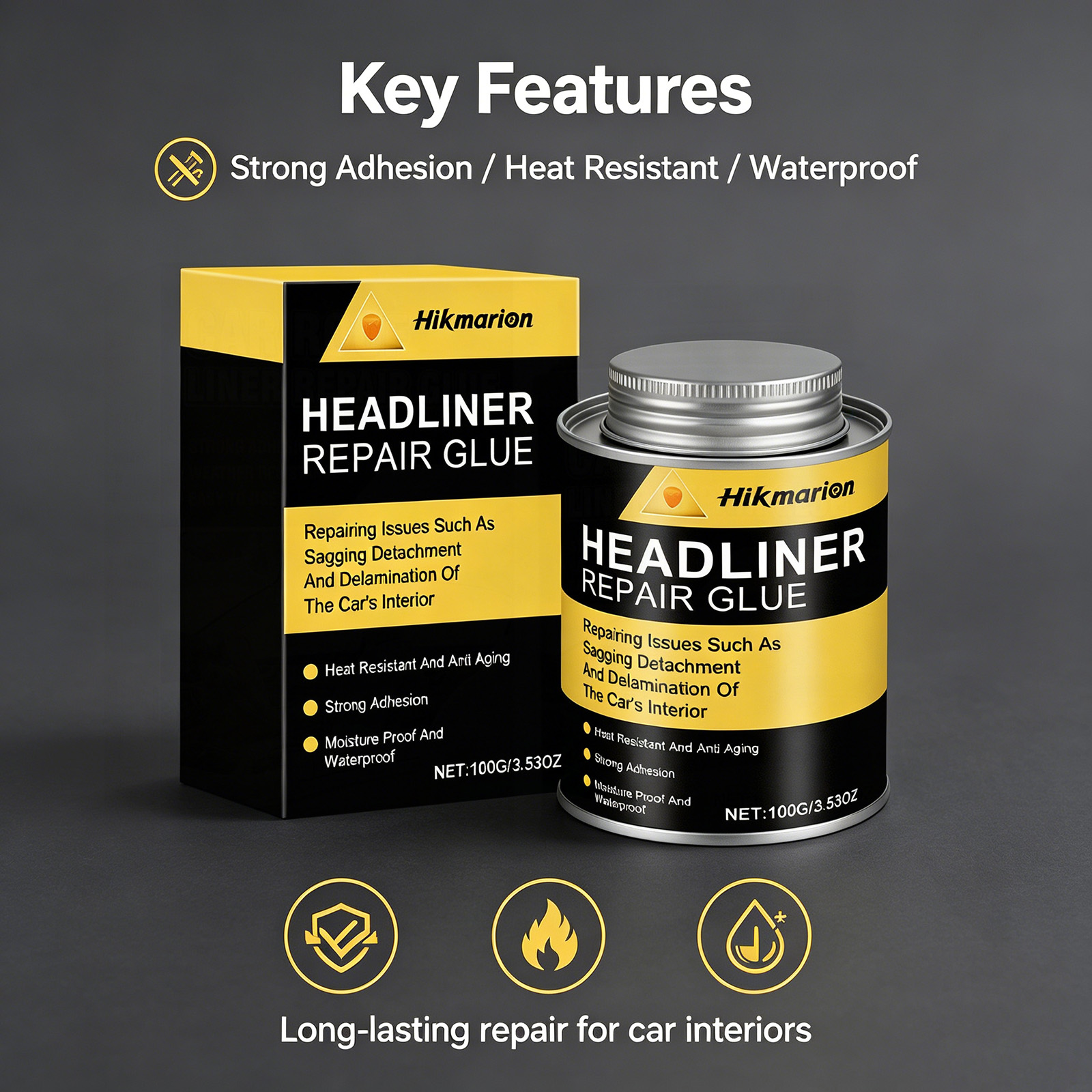 Headliner Repair Glue 100ml St - огляд і ціна Fabric Glue Bond