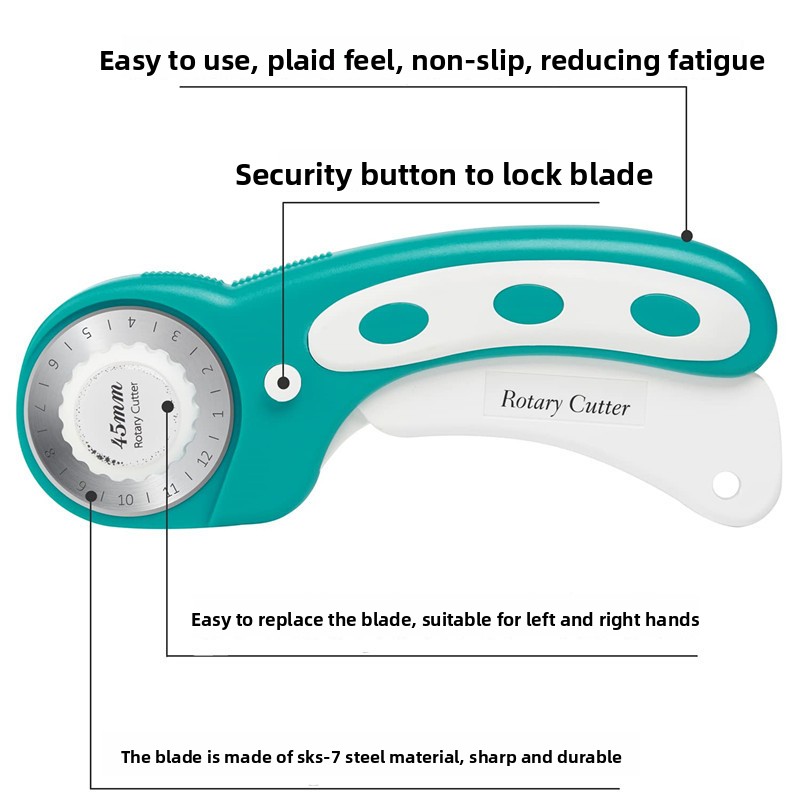 Rotary Cutter 45mm Fabric Cutt - огляд і ціна Rotary Cutter Fabric
