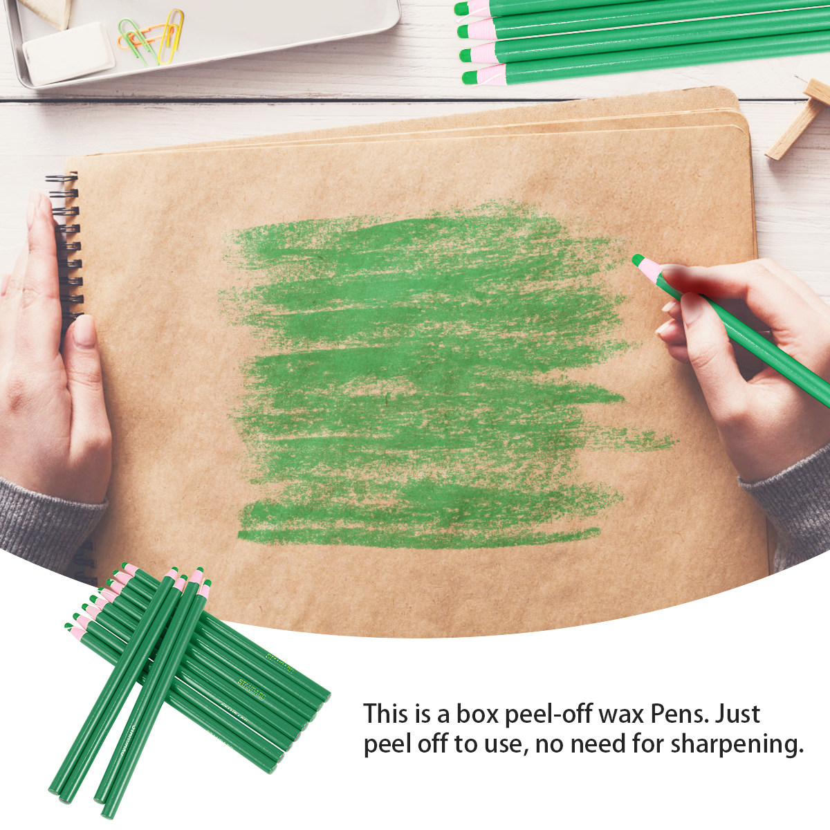 1 Box Peel-Off Grease Pencil S - огляд і ціна Sewing Embroidery Fabric