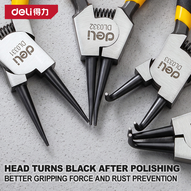 Deli 5inch Circlip Plier Set L - огляд і ціна Snap Button Plier