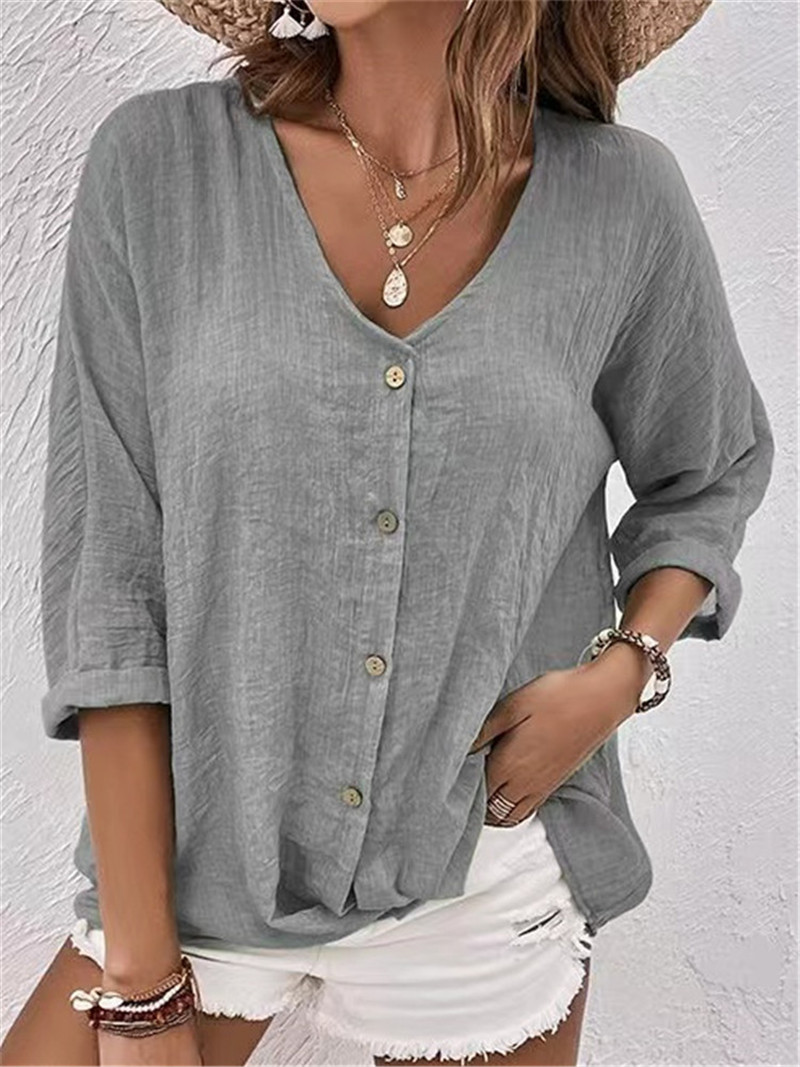 Elegant Buttons Solid Blouse S - огляд і ціна Sewing V