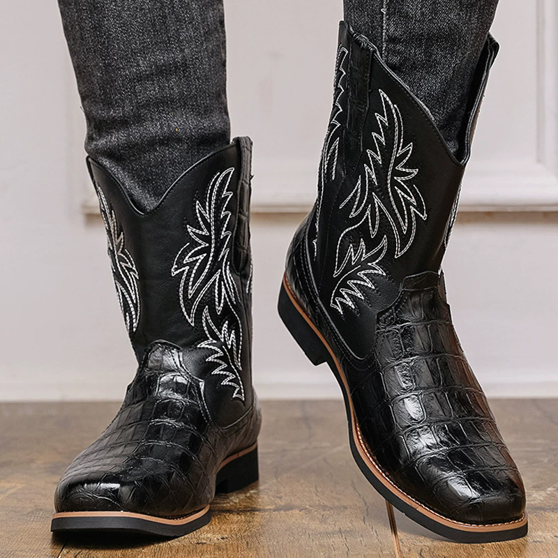 Retro Wide Toe Western Cowboy  - огляд і ціна Sewing Embroidery Fabric