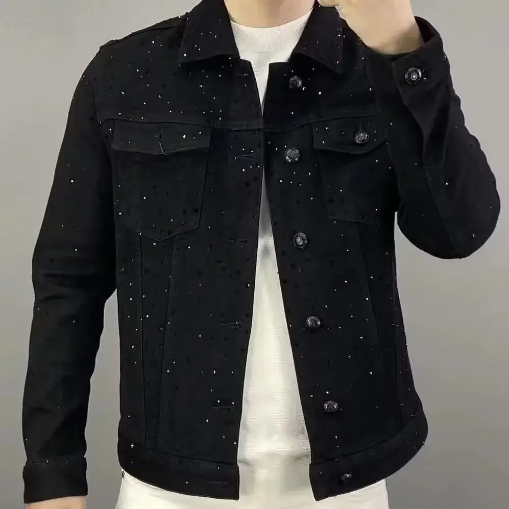 Jeans Coat for Men Button Casu - огляд і ціна Sewing Jackets