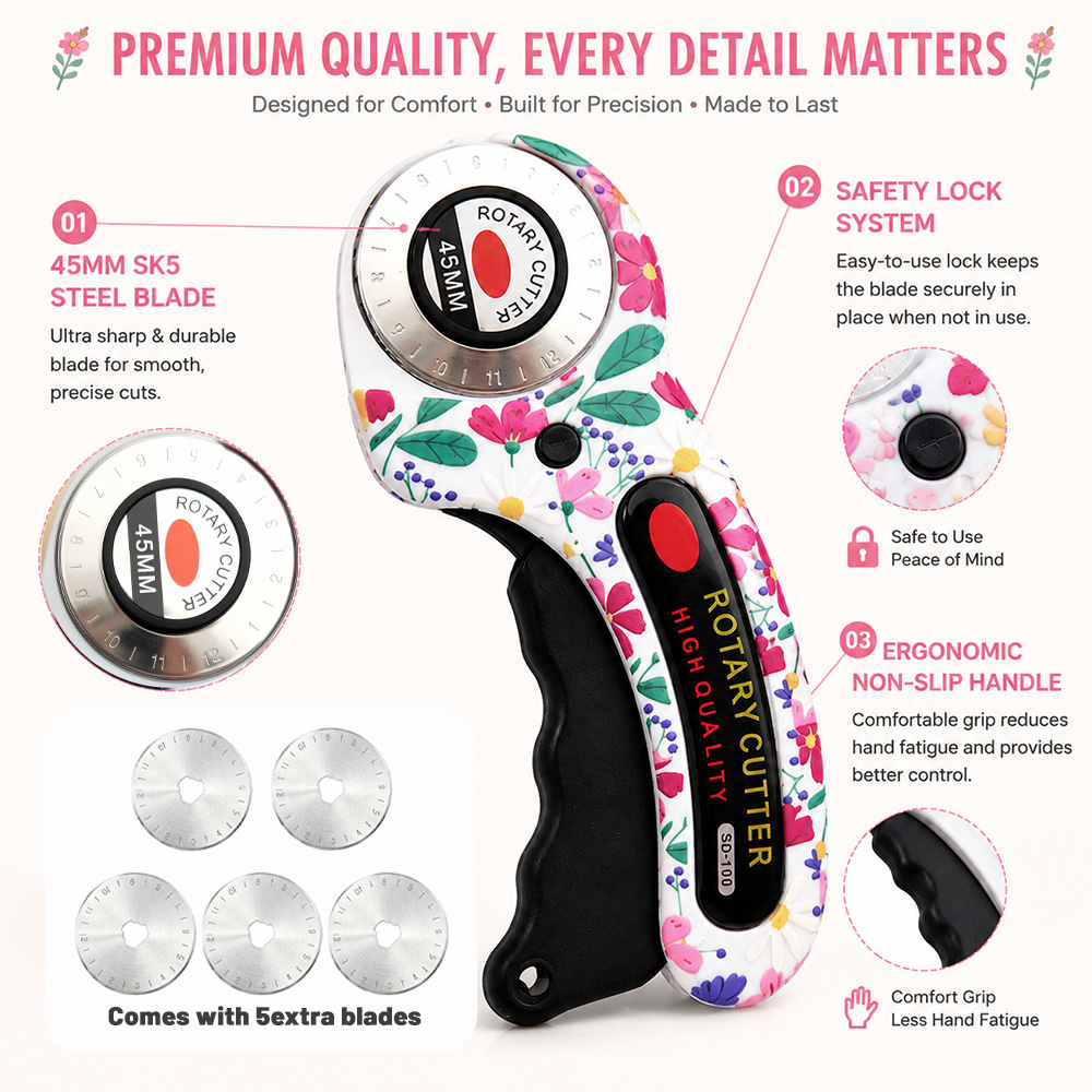 Rotary Cutter 45mm Card Paper  - огляд і ціна Rotary Cutter Fabric
