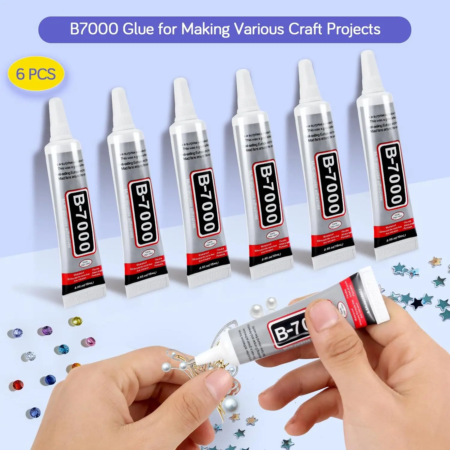 ICUTE-FITTDYHE 6PCS Jewelry Gl - огляд і ціна Fabric Glue Bond