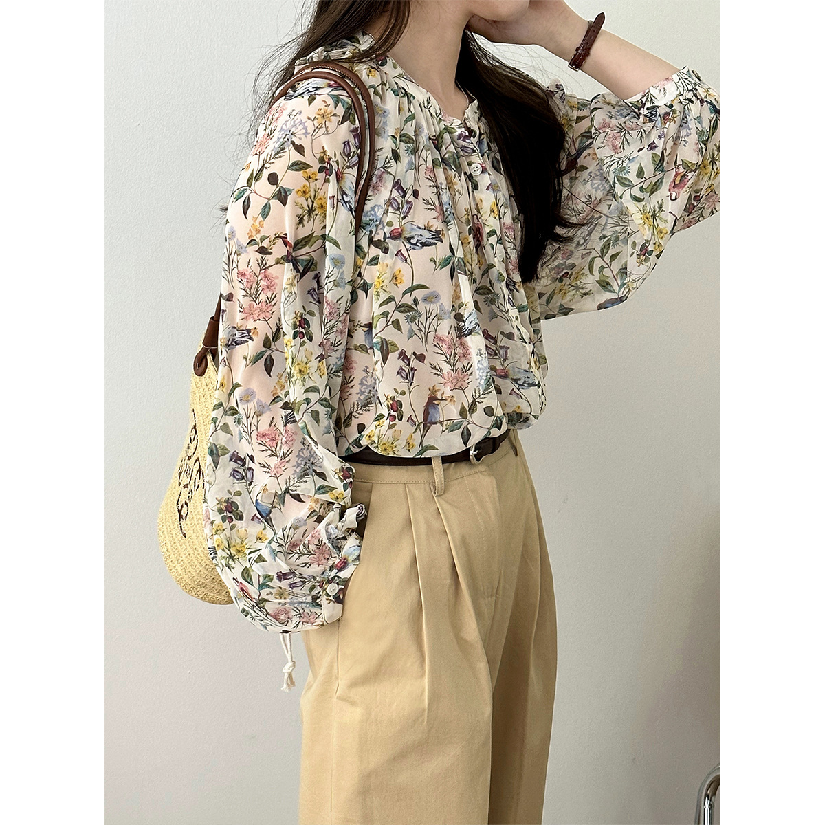 2025 Women Spring Flower Print - огляд і ціна Sewing V