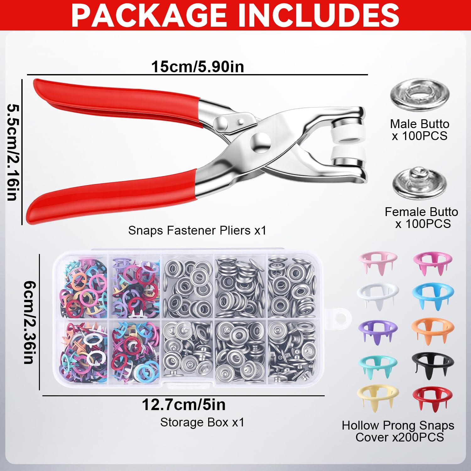 Sewing Kit with 100PCS Metal B - огляд і ціна Snap Button Plier