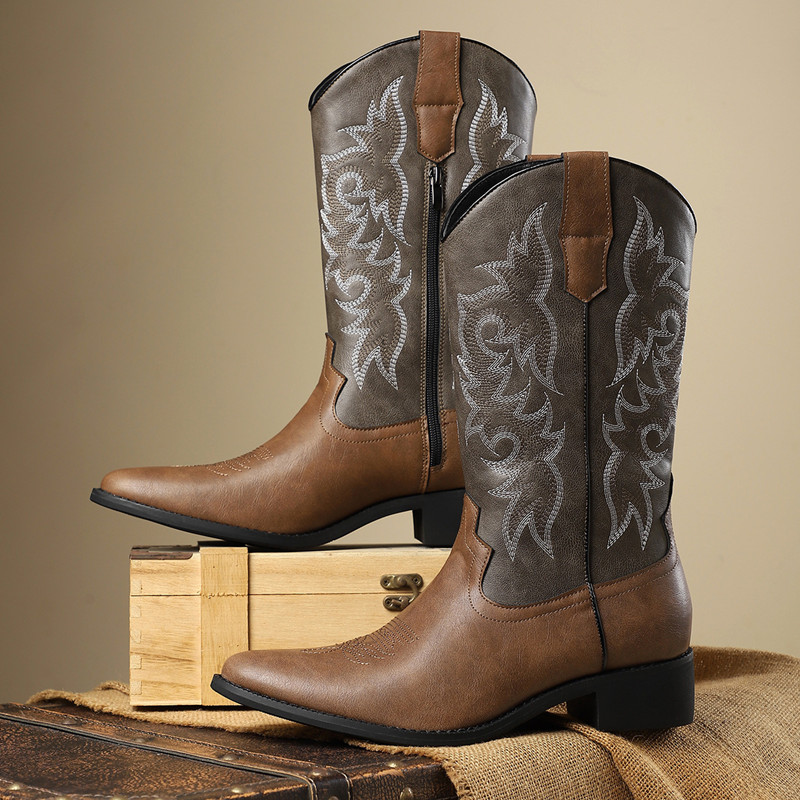 NEW Men High Boots Embroidery  - огляд і ціна Sewing Embroidery Fabric