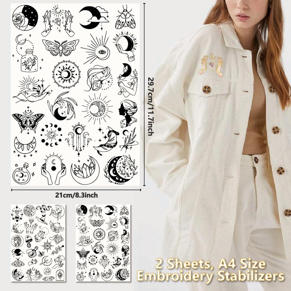 51Pcs Boho Moon Sun Water Solu - огляд і ціна Sewing Embroidery Fabric